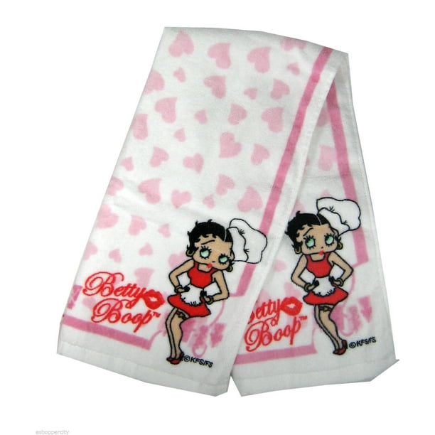 Betty Boop Circle Personalized 3 Piece Bath Towel Set  Your Color Choice